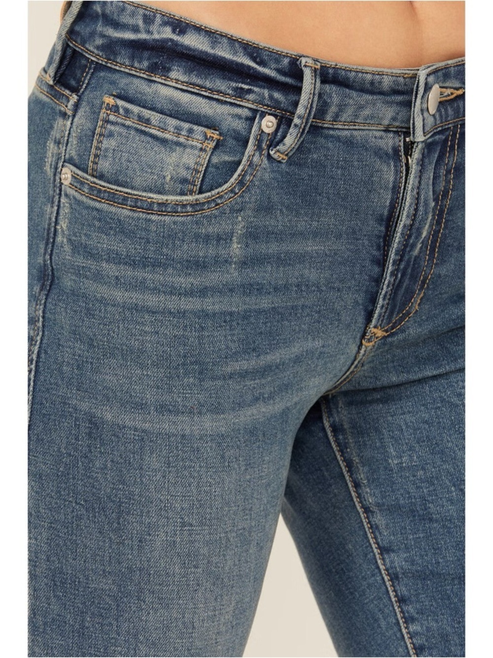 Dear John Rosa Flare Jeans Size 27 High Rise Stretch Denim Dark Wash - Picture 4 of 9
